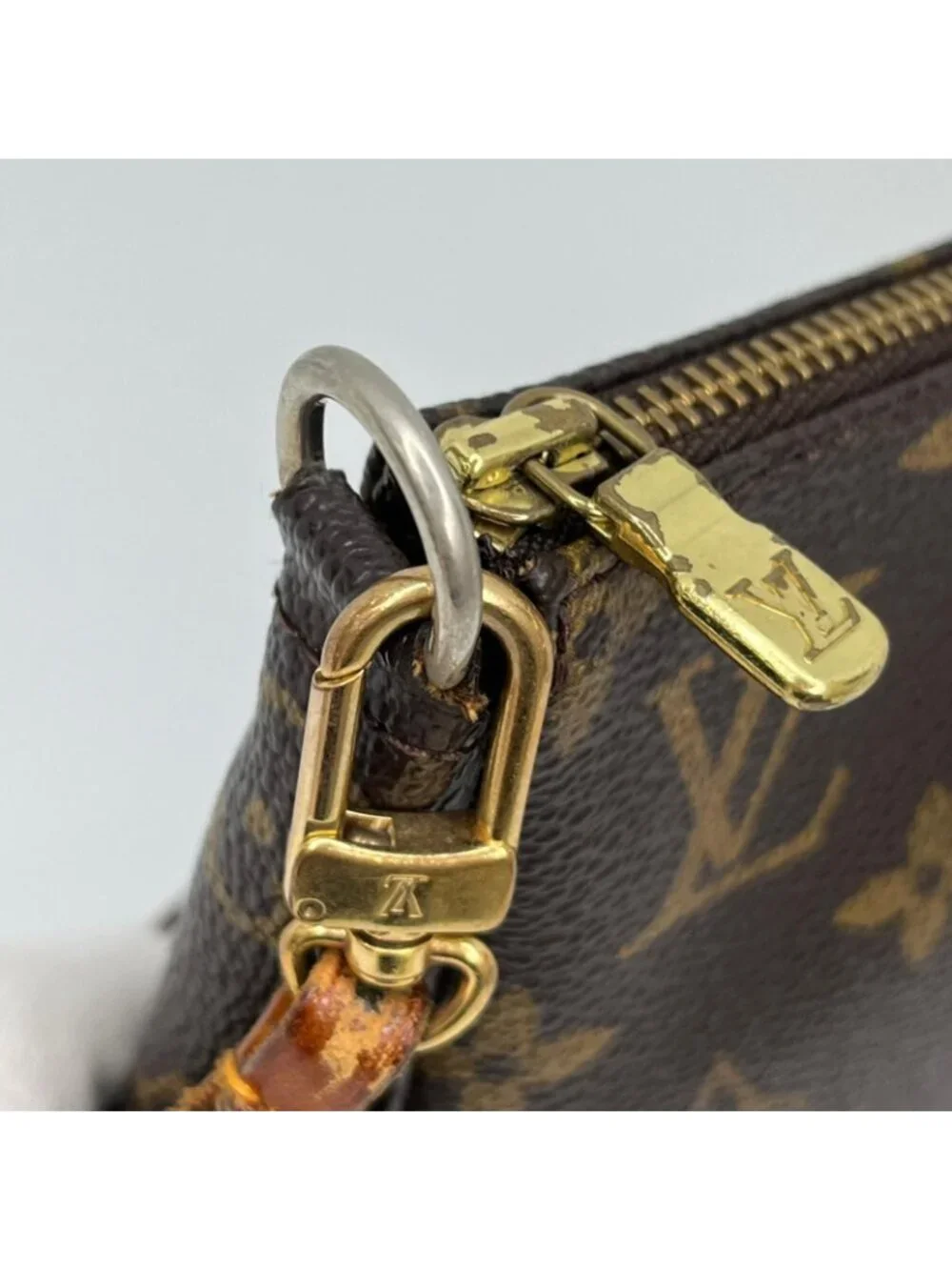 Louis Vuitton Monogram Pochette Accessoires Pouch Brown